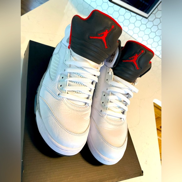Jordan Other - Air Jordan Cement 5’s University Red/Matte Silver